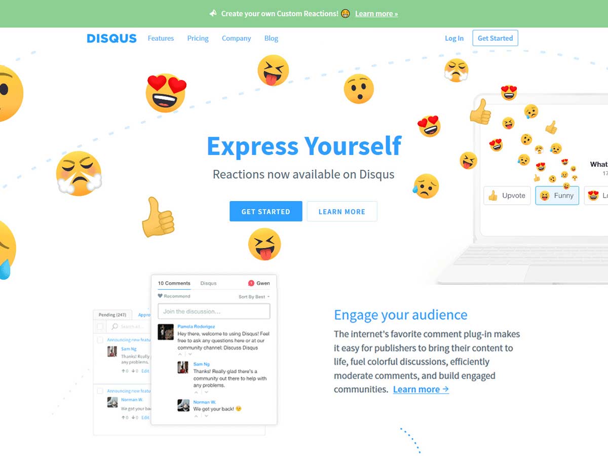 Disqus comment plugin for WordPress