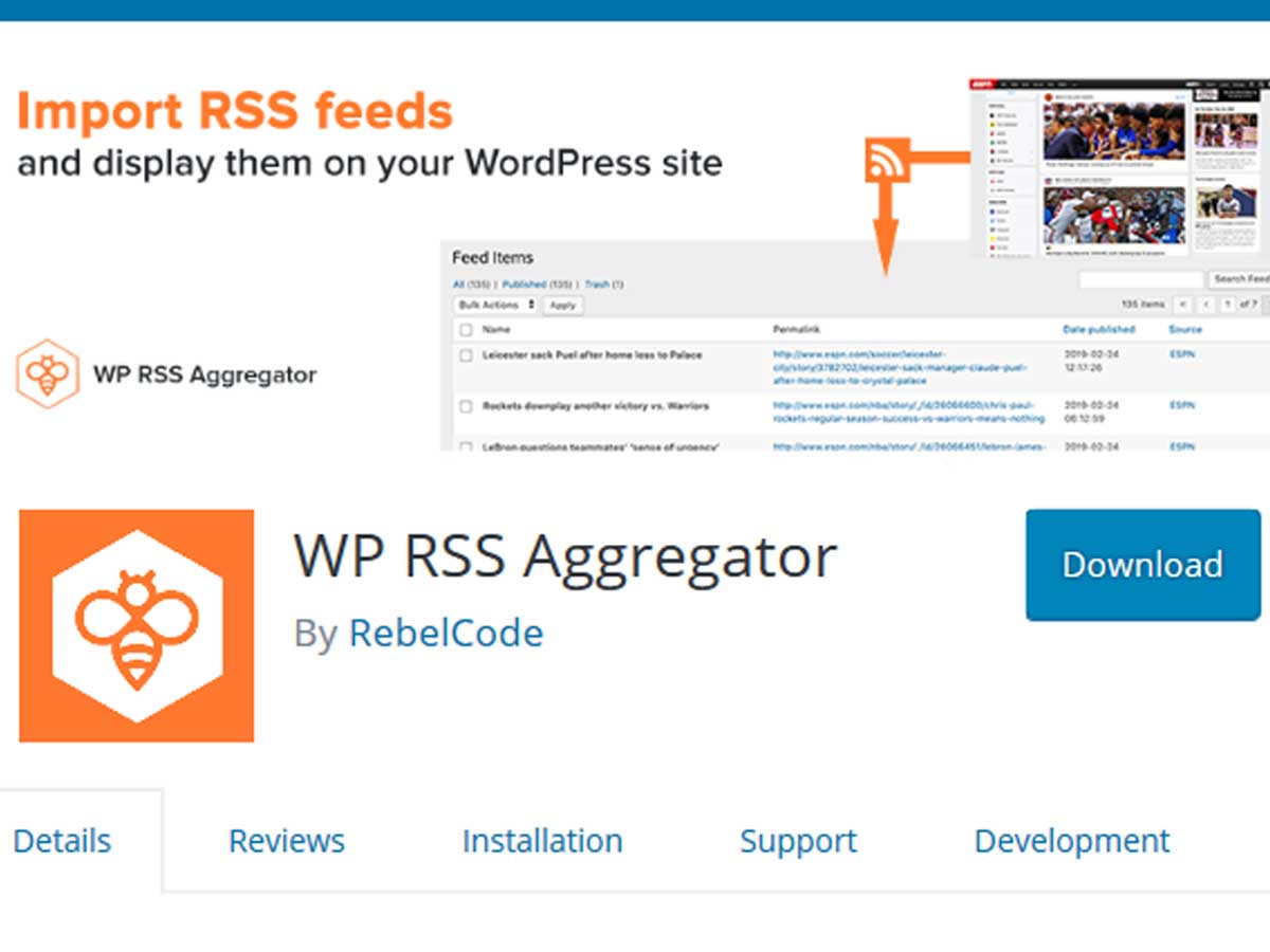 rss aggregator wordpress