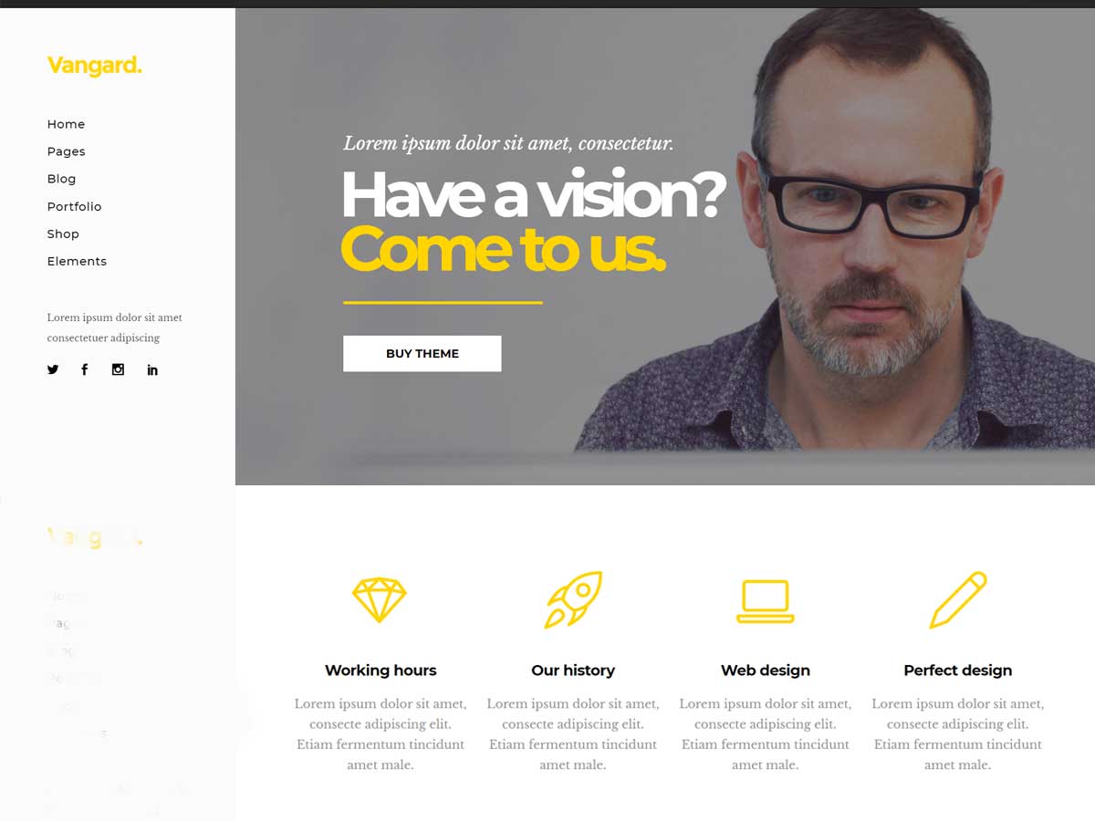 Vagard- best WordPress themes for freelancers